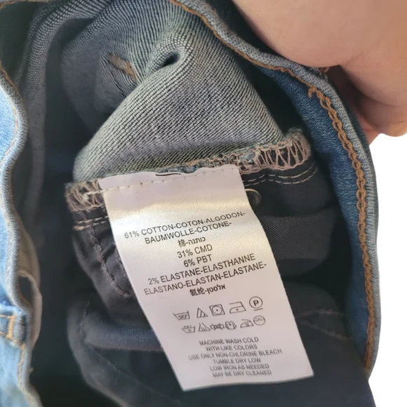 Free People Shark Bite Raw Hem Distressed Skinny Jeans - Picture 5 of 5